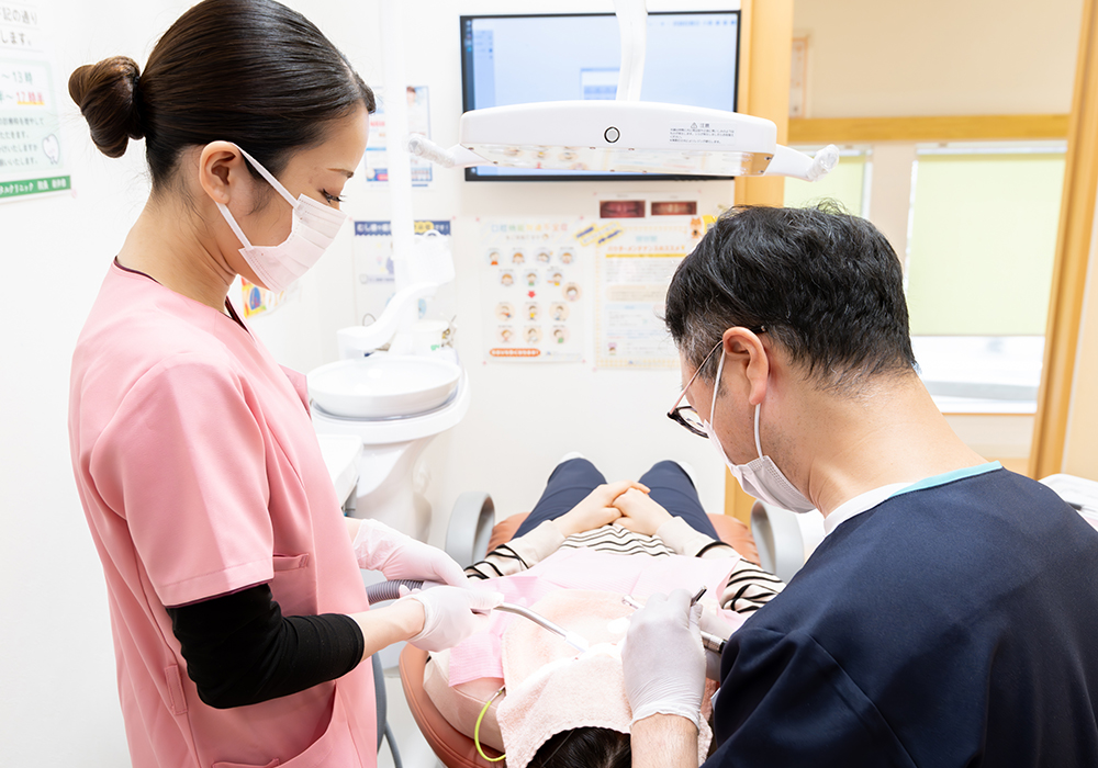 蟹江町（愛知県）の歯医者、あじさいデンタルクリニックの歯科助手